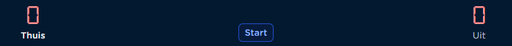 Inactief scorebord met startknop